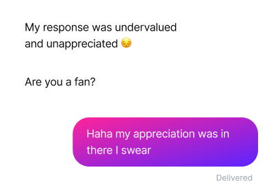 Screenshot of a chat conversation
